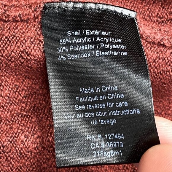 Heartloom Dark Rust Colour Off Shoulder Cowl Neck Sweater L - Picture 7 of 12